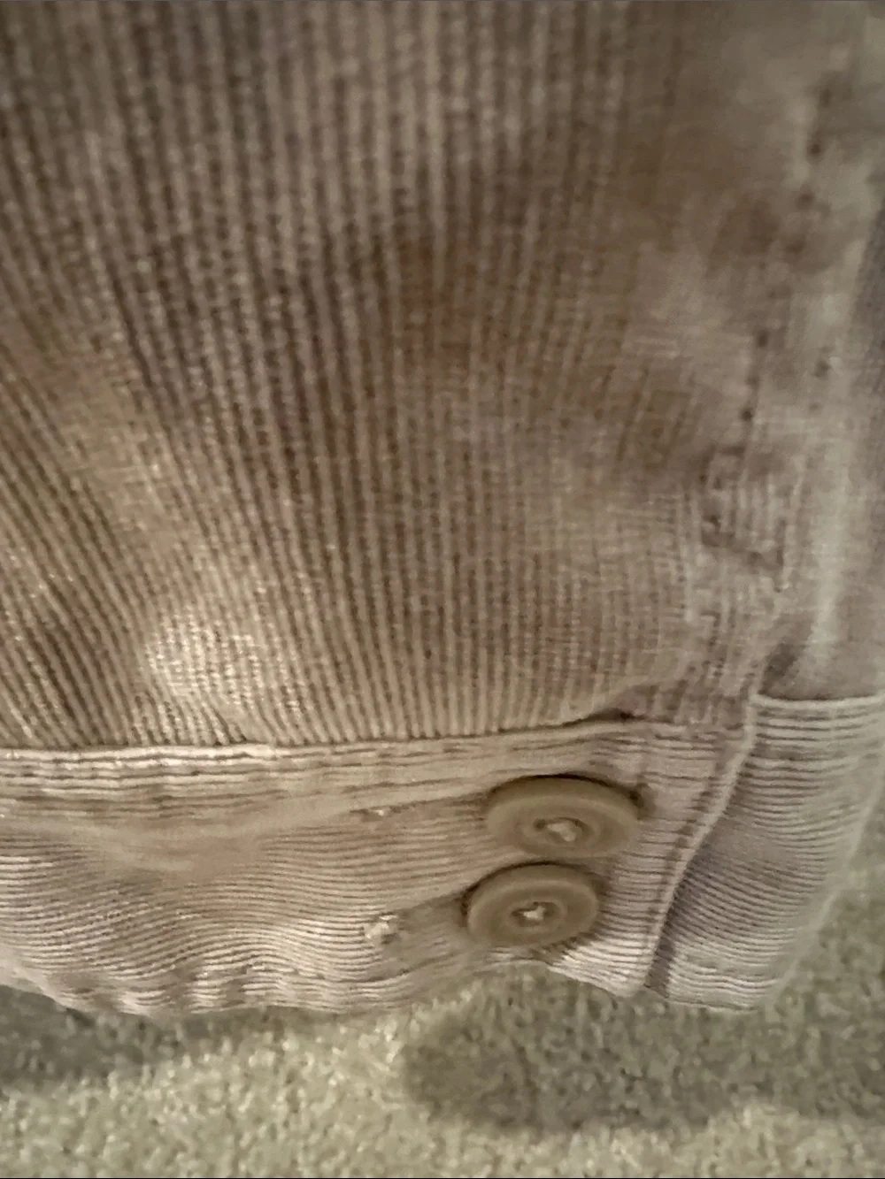 croft & barrow Taupe Corduroy Button-Front Jacket